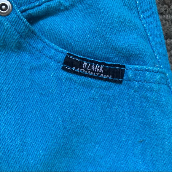 Ozark Mountain Bareback Jeans Vintage Blue Turqoise Western Rodeo - Picture 8 of 9